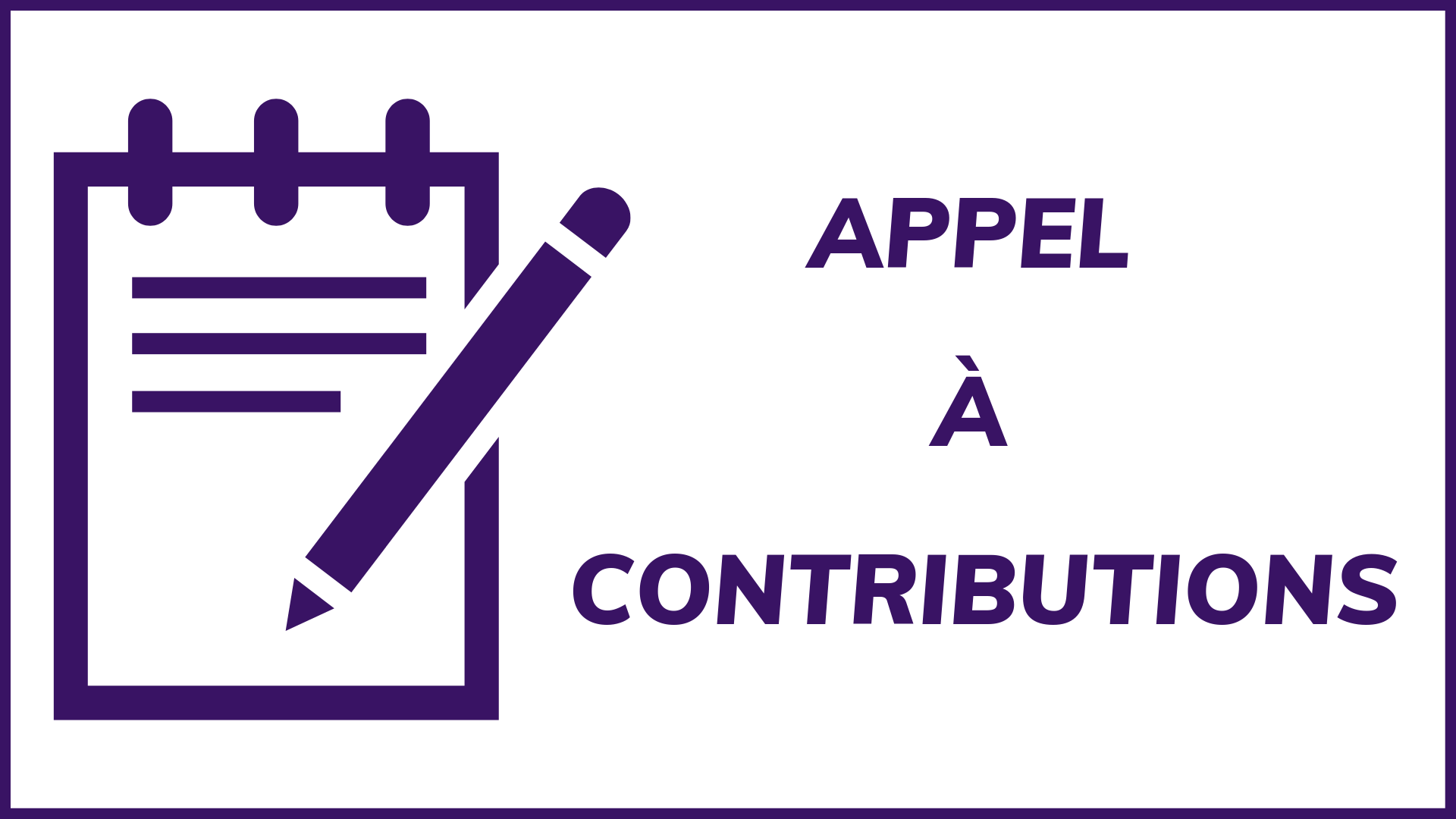 Appel à contributions