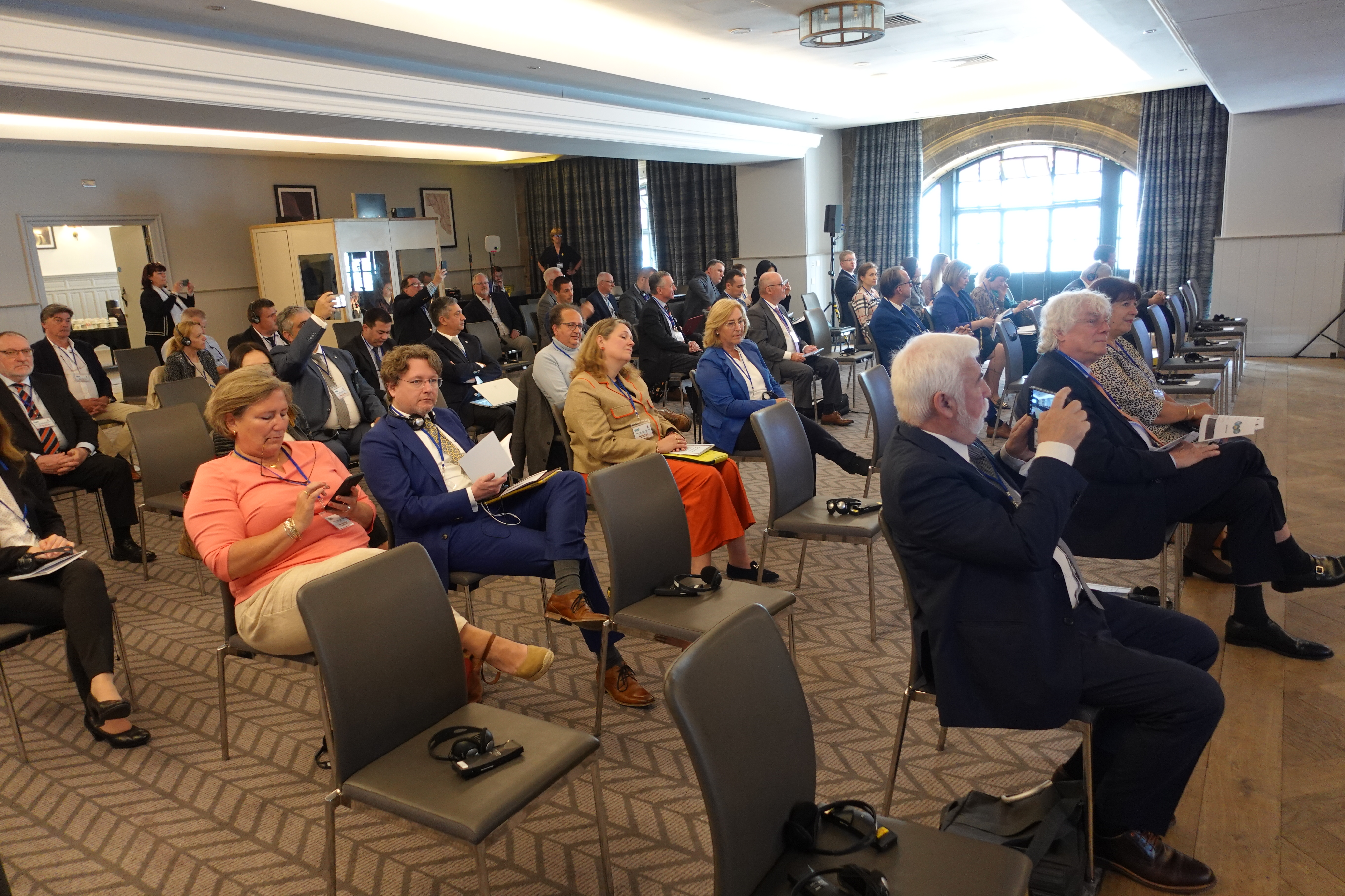 26 delegations for the Spring Permanent council of the UIHJ in Glasgow, Scotland, on 20 May 2022 and the 100th Anniversary of the Society of Messengers-at-Arms and Sheriff Officers of Scotland