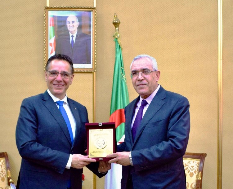 Meeting with the Minister of Justice of the Democratic and People’s Republic of Algeria.