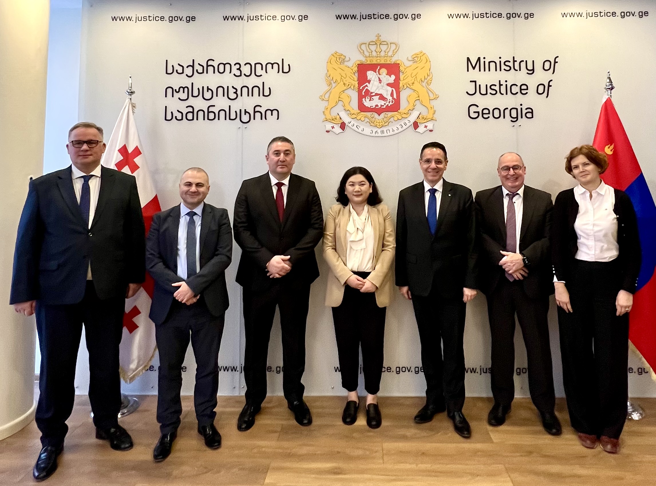 Présentation de la réforme réussie du système d’exécution géorgien à une délégation mongole